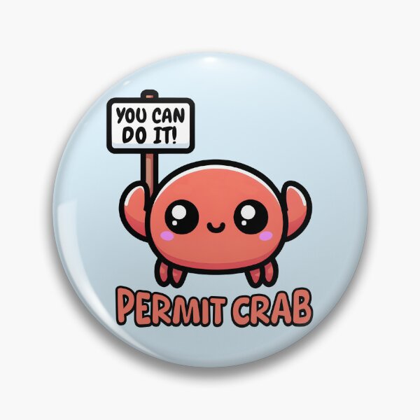 Item preview, Permit Crab! Cute Crab Pun designed and sold by PMCreative.