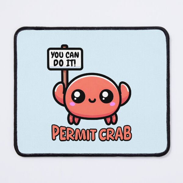 Item preview, Permit Crab! Cute Crab Pun designed and sold by PMCreative.