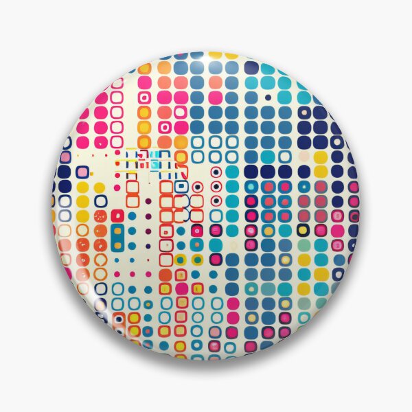 Aperçu de l'œuvre Mosaïque numérique - Modèle d'abstraction de code coloré créée et vendue par Sir Meow Meow.