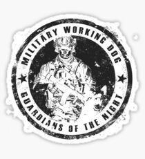Military working dog - Guardians of the night Sticker