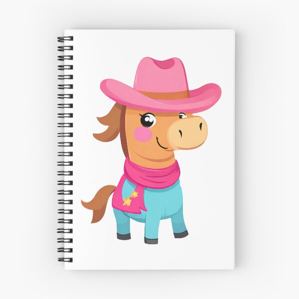 Item preview, Cute horse wearing pink cowboy hat, cute horse, kawaii horse designed and sold by PurpleWay.