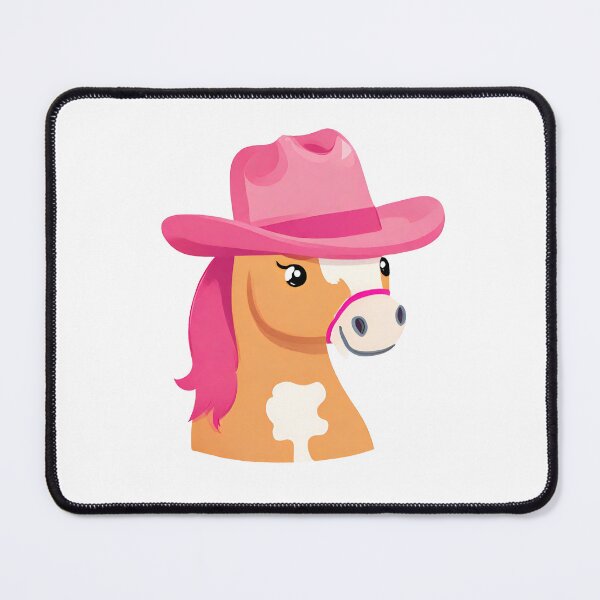 Item preview, Cute kawaii horse wearing pink hat, cute pony designed and sold by PurpleWay.
