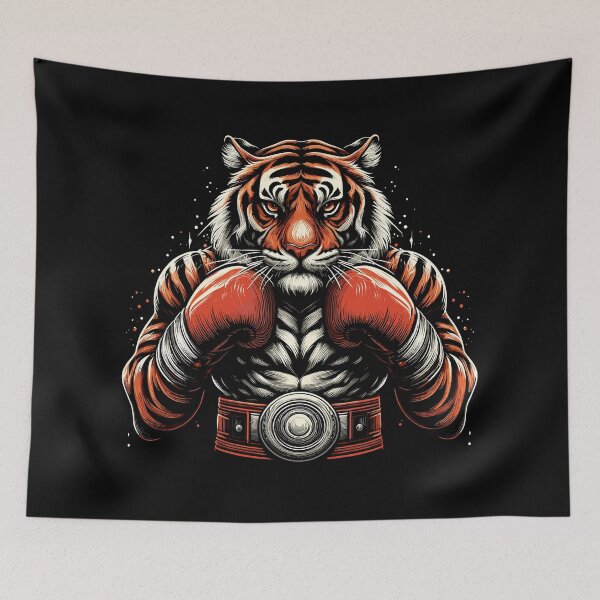 Item preview, Tiger boxer fighter boxing gift designed and sold by Pineapple-Tree.