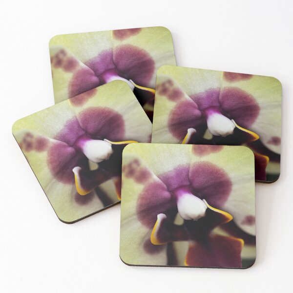 Item preview, Belle of the Ball in Butter and Purple - Orchid Botanical Photography - Original Abstract Fine Art designed and sold by SageFolio.