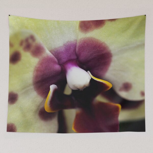 Item preview, Belle of the Ball in Butter and Purple - Orchid Botanical Photography - Original Abstract Fine Art designed and sold by SageFolio.