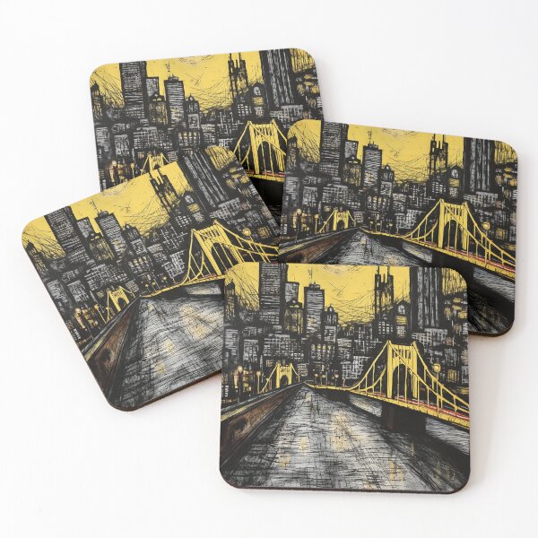 Item preview, Pittsburgh travel vintage colorful anime graphics designed and sold by wonderfulpark.