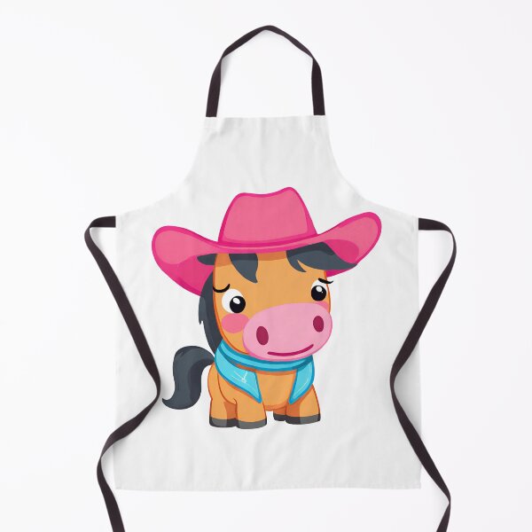 Item preview, Cute horse, Horse wearing pink cowboy hat, cute pony designed and sold by PurpleWay.