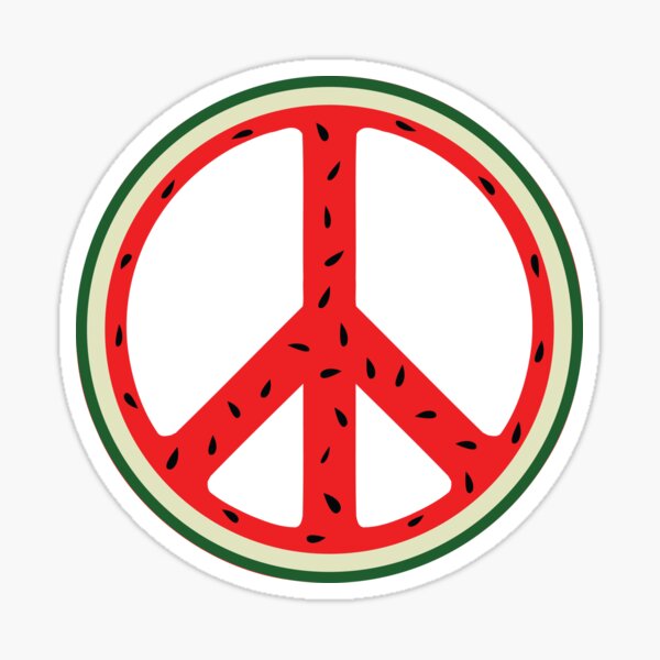 Item preview, Fundraiser Watermelon Peace Sign for Palestine designed and sold by CFox-Designs.