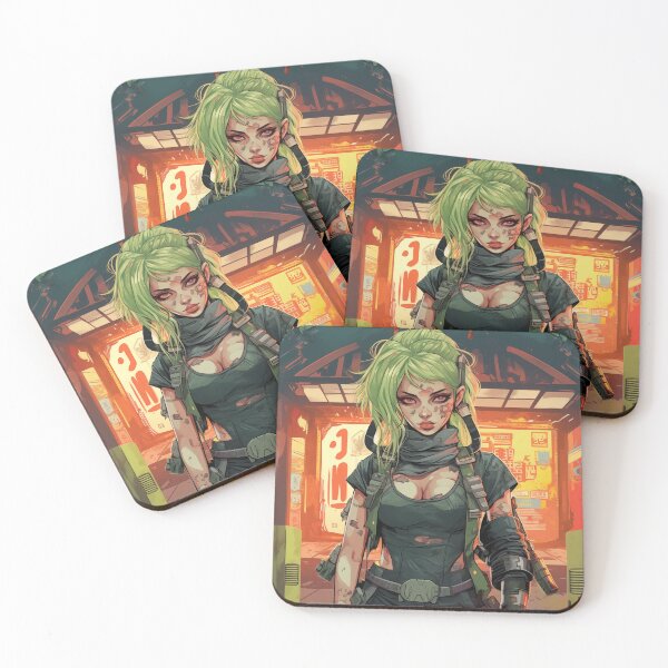 Item preview, Green Fantasy Original Anime Character AI Generated designed and sold by scudpunk.