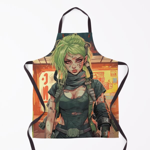 Item preview, Green Fantasy Original Anime Character AI Generated designed and sold by scudpunk.