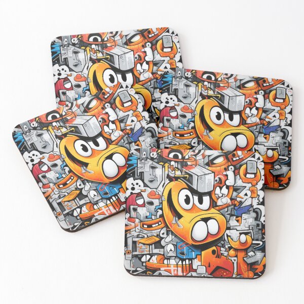 Item preview, Grafitti Inspiration Street Art Duck graffiti geometry designed and sold by Toms Tee.