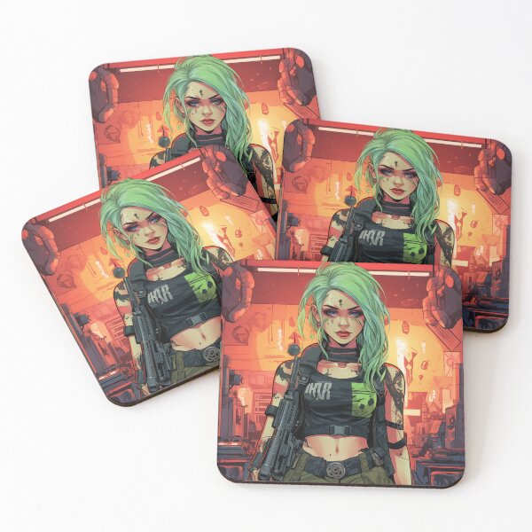 Item preview, Green Streak Anime Character Original AI Generated designed and sold by scudpunk.