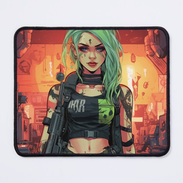 Item preview, Green Streak Anime Character Original AI Generated designed and sold by scudpunk.