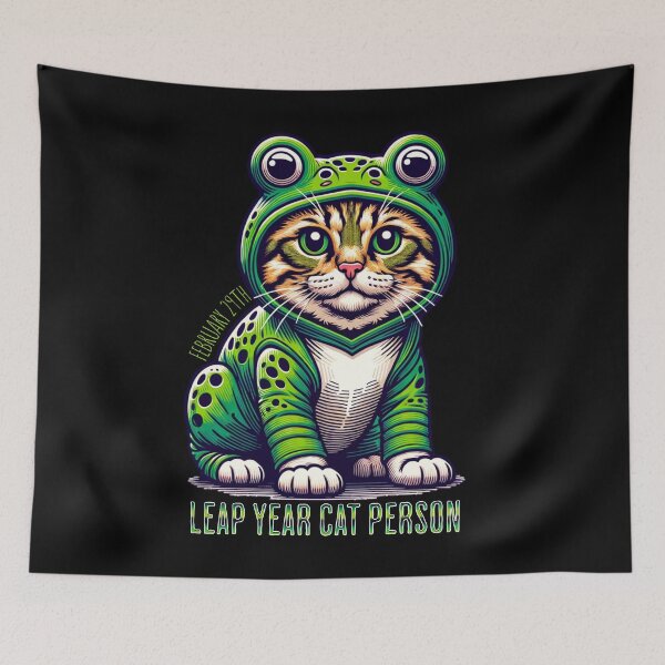 Item preview, Leap Year Cat Person designed and sold by SeledineArt.