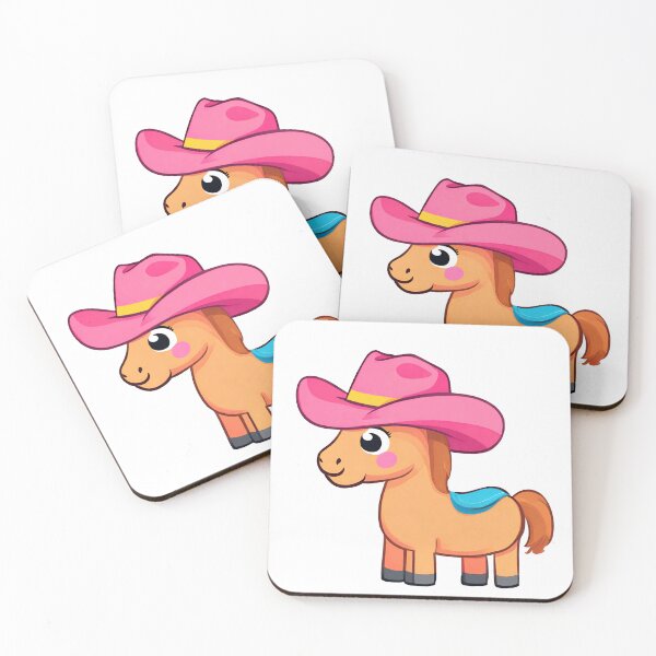 Item preview, Cute horse, Horse wearing pink hat, cute pony, kawaii horse designed and sold by PurpleWay.