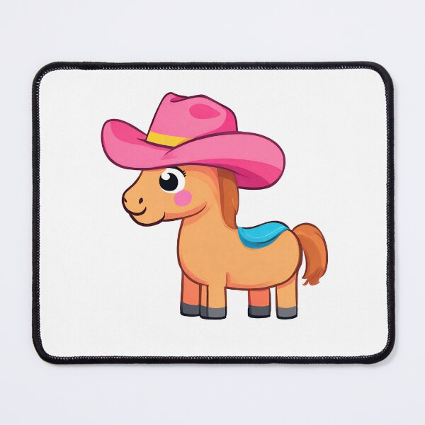 Item preview, Cute horse, Horse wearing pink hat, cute pony, kawaii horse designed and sold by PurpleWay.