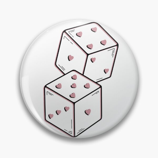 Item preview, hearts dice designed and sold by melissagiordano.