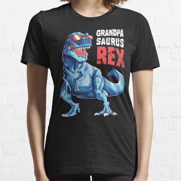 Grandpasaurus T shirt T rex Grandpa Saurus Dinosaur Granddad Essential T-Shirt