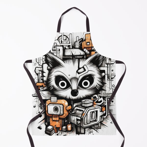 Item preview, Grafitti Inspiration Street Art Raccoon graffiti geometry designed and sold by Toms Tee.