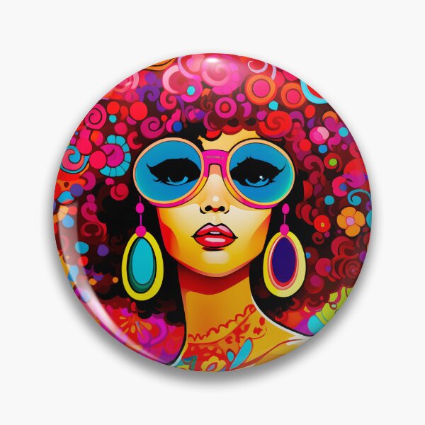 Item preview, Groovy Retro Afro Chic pop art designed and sold by BuxomBabe21.