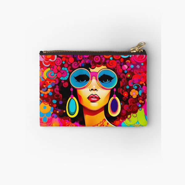 Aperçu de l'œuvre Pop art afro-chic rétro groovy créée et vendue par BuxomBabe21.