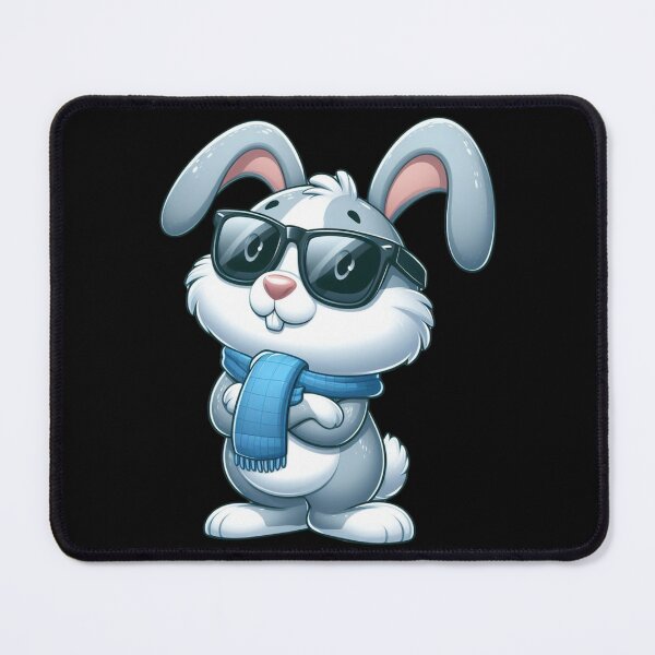 Item preview, Cool Rabbit Wearing a Blue Scarf and Sunglasses designed and sold by Gaborai.