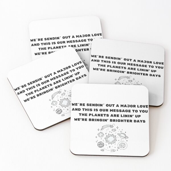 Item preview, Sticker We´re Sendin´Out A Major Love And This Is Our Message To You The Planets Are Linin´up We´re Bringin´Brighter Days designed and sold by wvinic63.