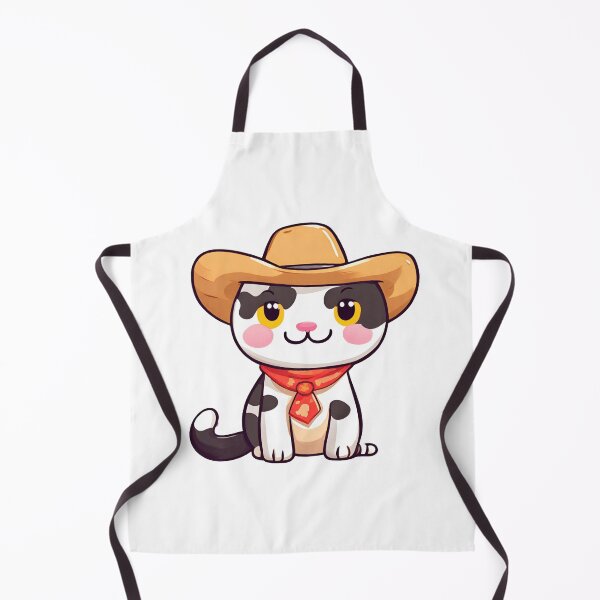 Item preview, Cowboy Cat, Cute cat wearing cowboy hat, kawaii cat, designed and sold by PurpleWay.