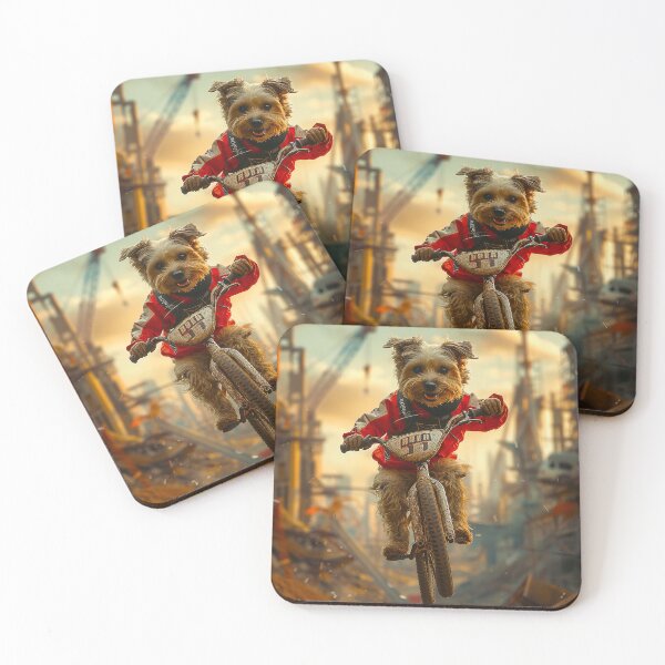 Item preview, Dog riding a mountain bike at the Olympics designed and sold by lylange.