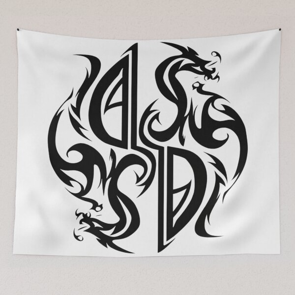 Item preview, Dragon graphic in ambigram style designed and sold by Visual Arts Sławomir Grzanek.
