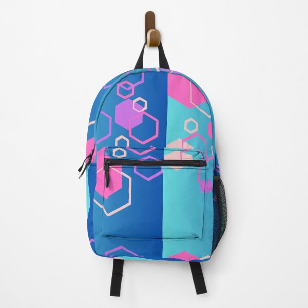Item preview, A Touch of Geometric Mashup Blues Pink Purple Pattern designed and sold by LLdreams.