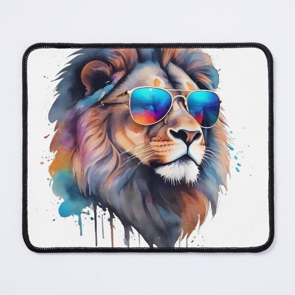 Item preview, Lion with sunglasses designed and sold by Gabriel0x.