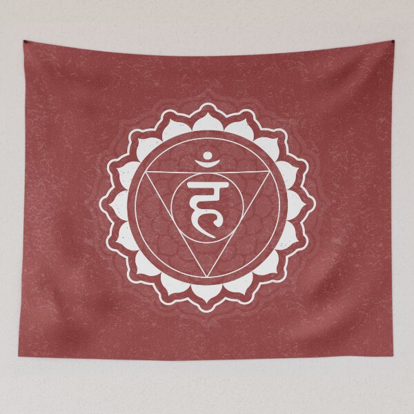 Item preview, Throat Chakra Mandala - Ruby + Snow designed and sold by Irene Estelle.