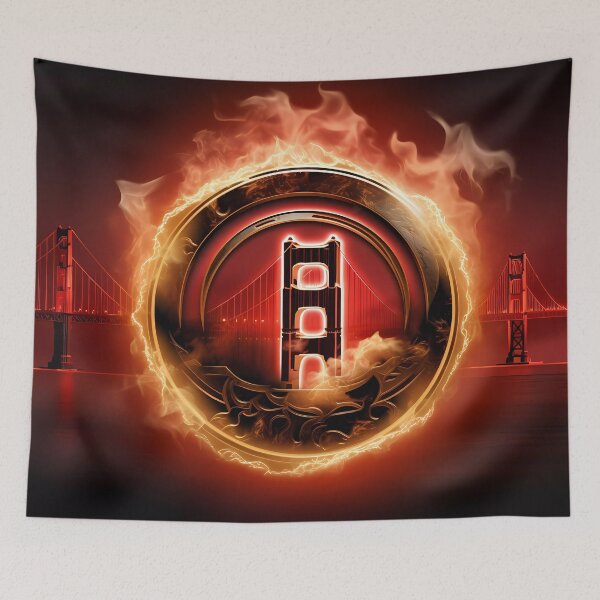 Item preview, "Champions on Fire: Golden Gate Bridge Edition" designed and sold by Art-Vortex-fr.
