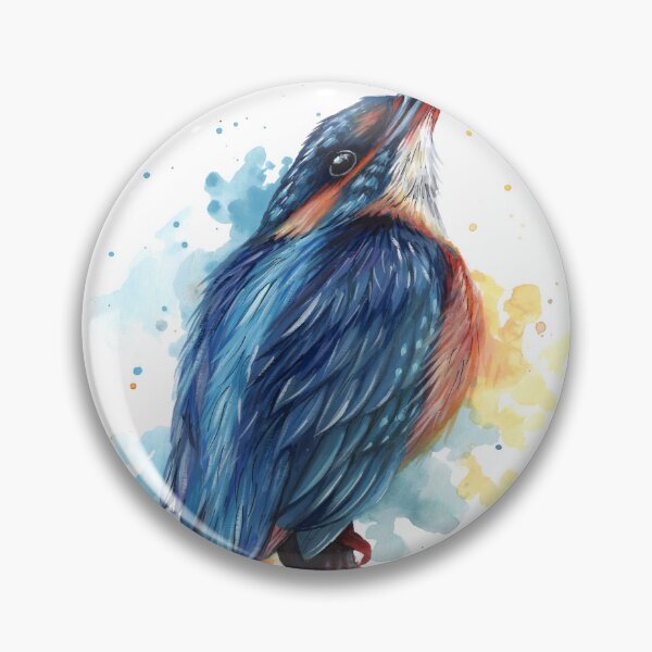 Item preview, Kingfisher perching designed and sold by sarahstribb.