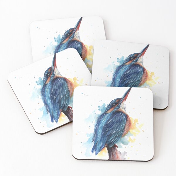 Item preview, Kingfisher perching designed and sold by sarahstribb.