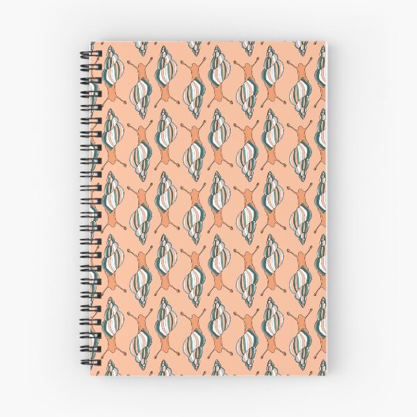 Item preview, peach fuzz striped snails designed and sold by kobyakov.