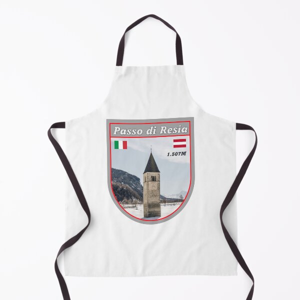 Item preview, Passo di Resia Austria Italy snow lake tower designed and sold by sticket-travel.