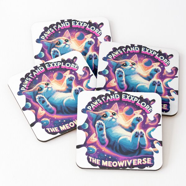 Item preview, Paws it and Explore the Meowniverse - Cute Cat in Space  designed and sold by diegomenjivar92.