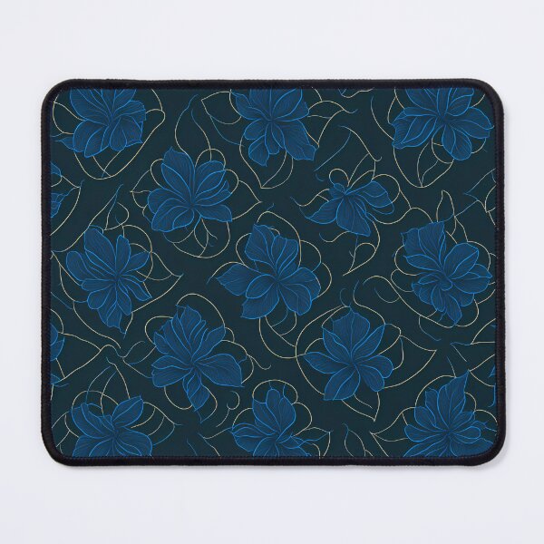 Item preview, Blue Flowers in the Dark designed and sold by Omarupattern51.