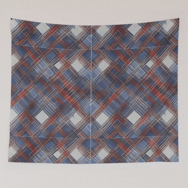 Item preview, Cross Hatch Tartan Print designed and sold by Zenvo.