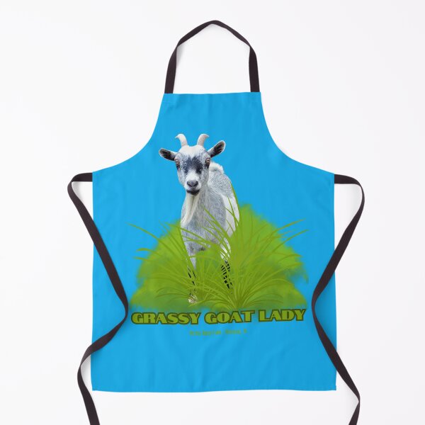 Item preview, Grassy Goat Lady | Cute Goats | Funny Goats | Goat Puns designed and sold by PistolRidgeFarm.