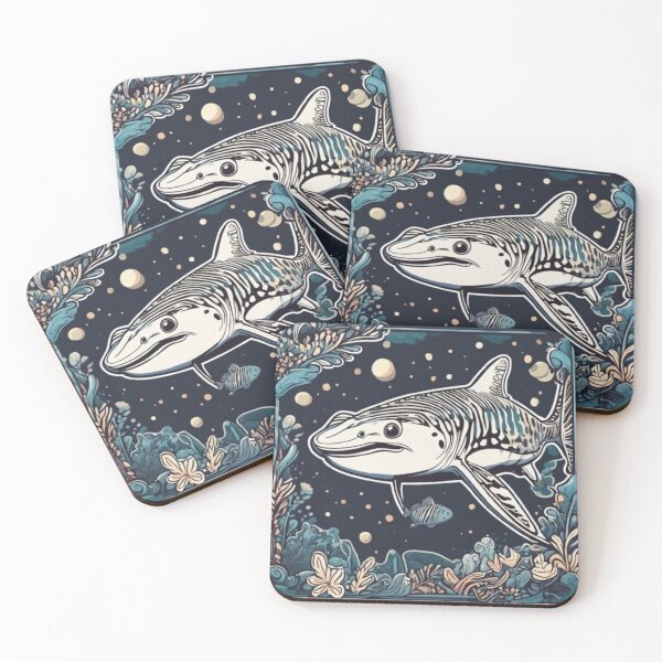 Item preview, Zebra Shark with water plant  designed and sold by JIGUWORLD.