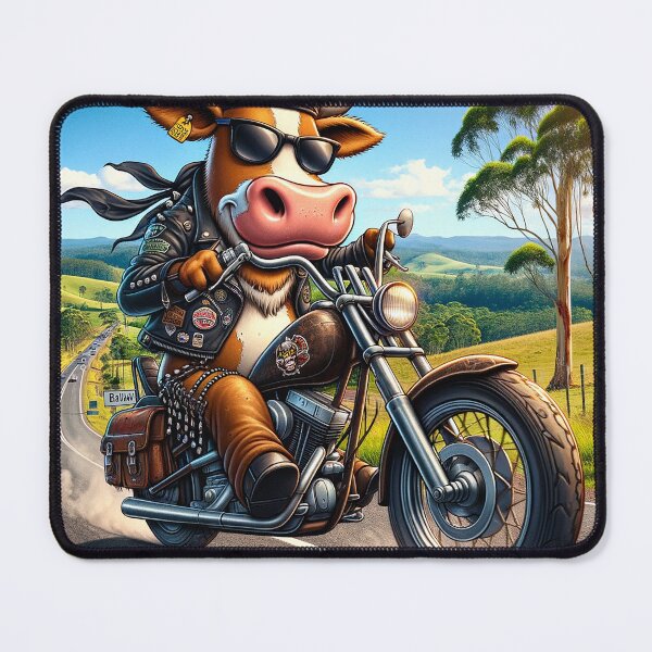 Item preview, Running Down the high way biker style designed and sold by Moo-larious Creations From Down Udder.