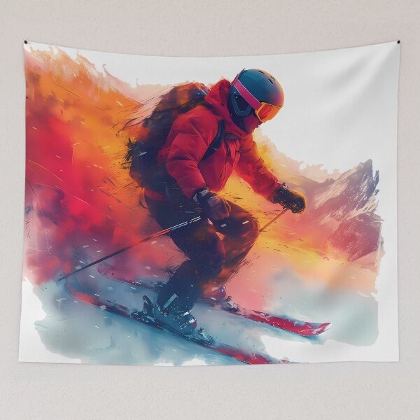 Artikelvorschau, „Minimalist Skier: Ski Week Edition“ entworfen und verkauft von Art-Vortex-fr.