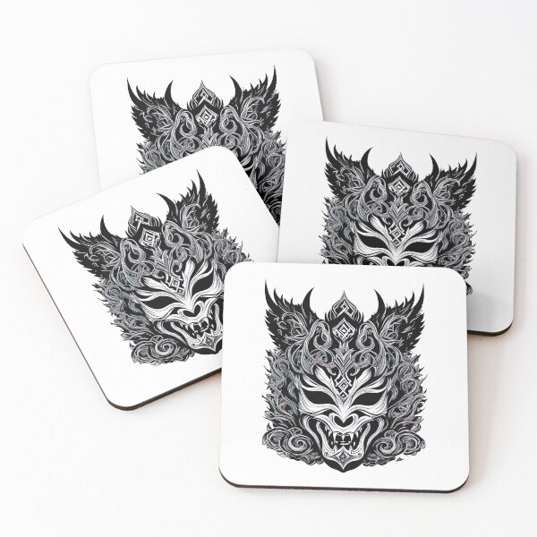 Item preview, Mask Monster Mystical Creature Shadow Samurai designed and sold by Frostquest.