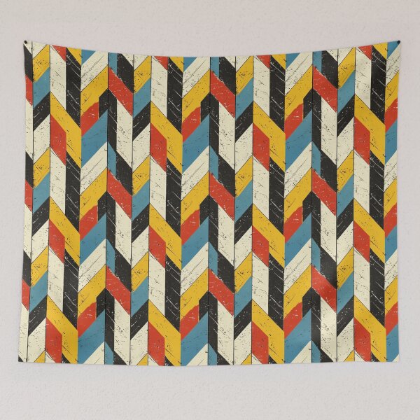 Item preview, Vintage Herringbone Distress: Grunge Chevron Zigzag Pattern designed and sold by Sir Meow Meow.