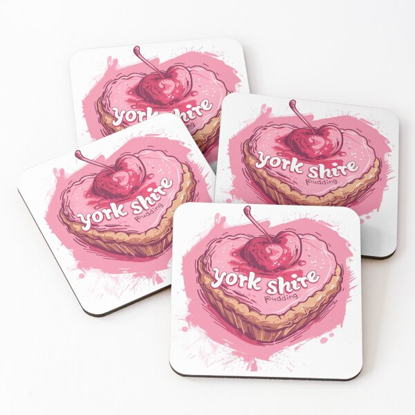 Item preview, Yorkshire Pudding Love: Cute Pink Hearts Pattern designed and sold by meowjourney.