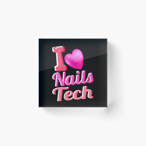 Item preview, I Love Nails Tech Valentines Day Nails Girls Nails Lover T-Shirt designed and sold by DeeplyArt.