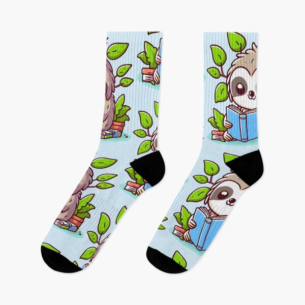 Item preview, Adorable Sloth Enjoys Reading Among Vibrant Green Leaves designed and sold by DethLock.